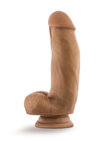 DR. PIEL SILICONA DR. SAMUEL DILDO 7 PULGADAS CON VENTOSA MOCHA