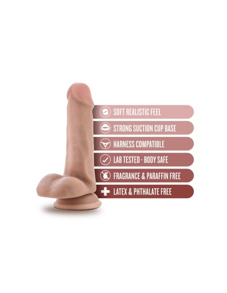 DR. PIEL DR. JEFFREY DILDO 6.5 PULGADAS CON BOLAS BEIGE