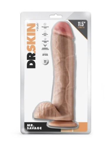 DR. PIEL SR. SAVAGE DILDO 11,5 PULGADAS CON...