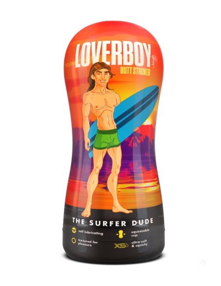 LOVERBOY THE SURFER DUDE STROKER AUTOLUBRICANTE BEIGE