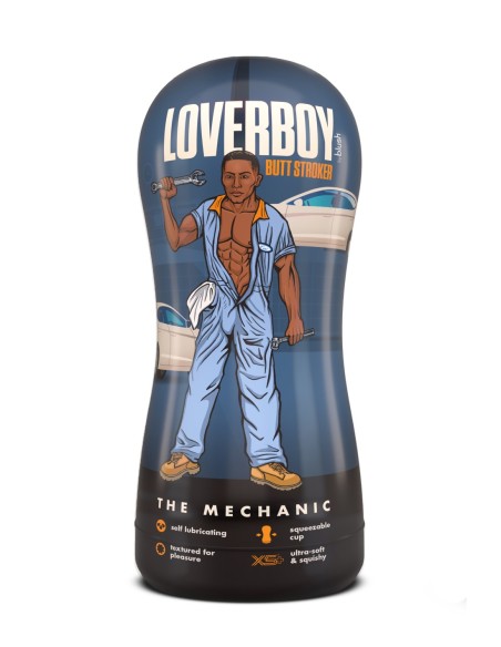 GOLPEADORA AUTOLUBRICANTE LOVERBOY THE MECHANIC MARRÓN