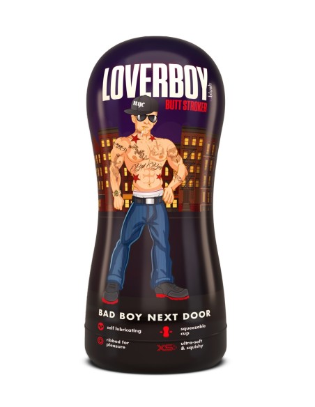 LOVERBOY BAD BOY NEXT DOOR STROKER AUTOLUBRICANTE BEIGE