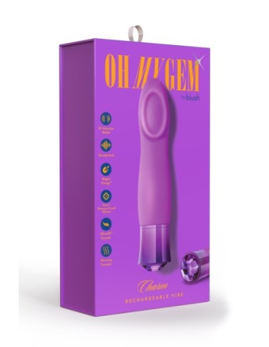 OH MY GEM CHARM AMATISTA PÚRPURA