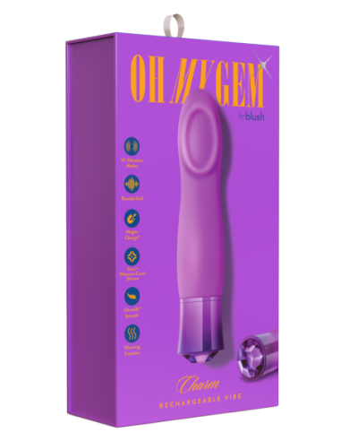 OH MY GEM CHARM AMATISTA PÚRPURA