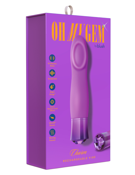 OH MY GEM CHARM AMATISTA PÚRPURA