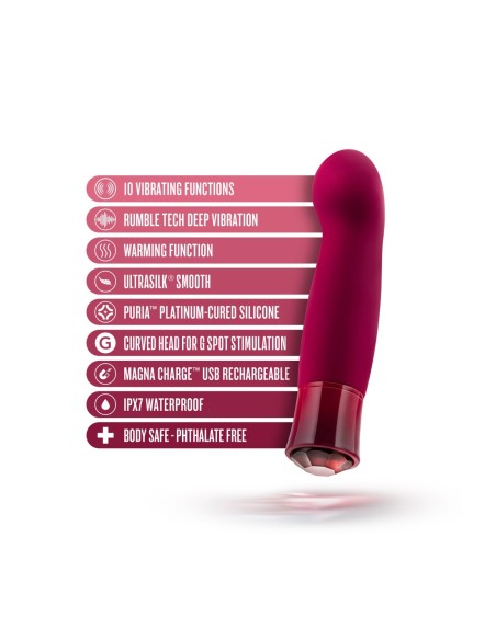 OH MY GEM ELEGANTE ROJO GRANATE