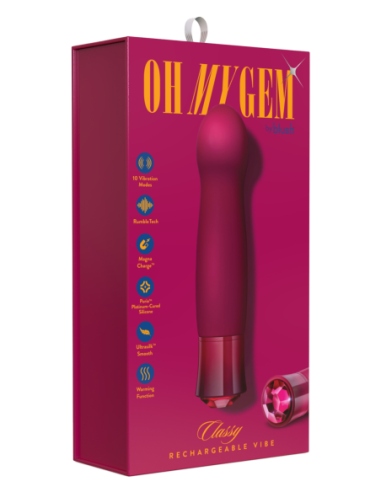 OH MY GEM ELEGANTE ROJO GRANATE