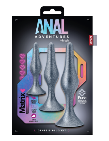 ANAL ADVENTURES MATRIX GENESIS PLUG KIT PLATA...