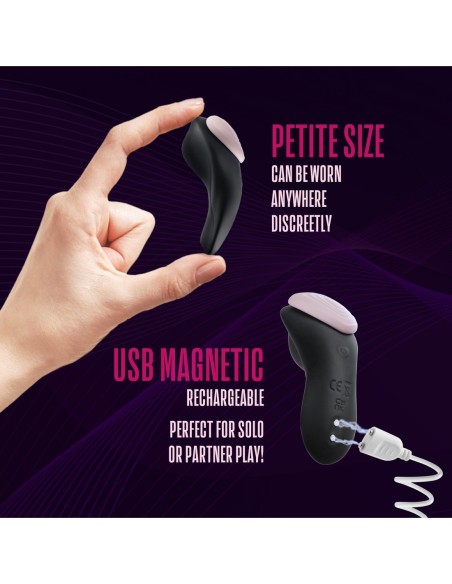 PANTY VIBRADOR TEMPTASIA HEARTBEAT CON MANDO ROSA