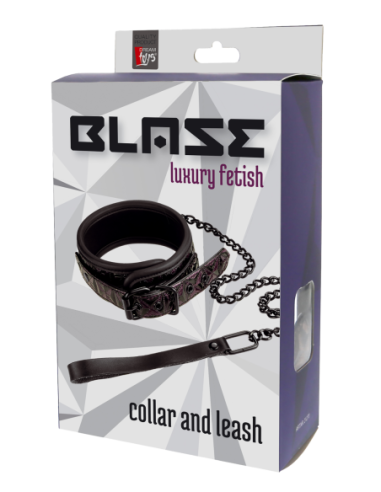 COLLAR Y CORREA BLAZE MORADO
