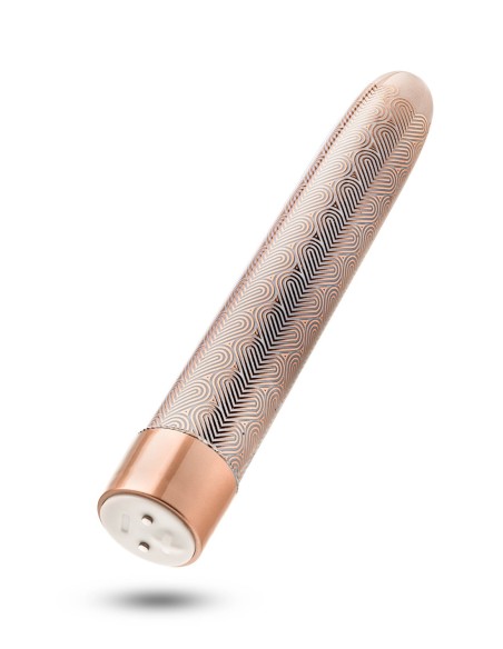 THE COLLECTION VIBRADOR DE CELOSÍA RECARGABLE DE 7 PULGADAS ORO ROSA