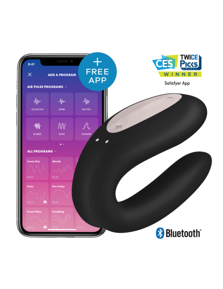 SATISFYER DOBLE JOY NEGRO