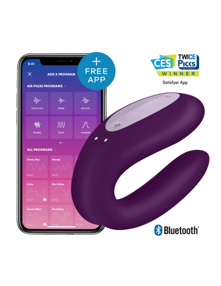 SATISFYER DOBLE ALEGRÍA MORADO