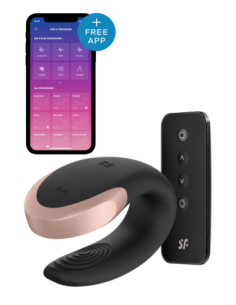 SATISFYER DOBLE LOVE NEGRO