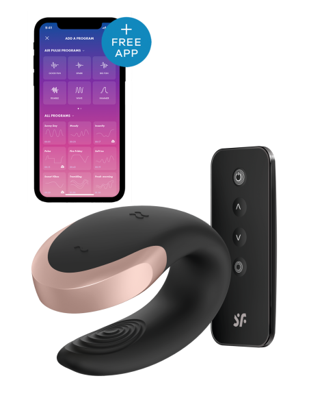 SATISFYER DOBLE LOVE NEGRO