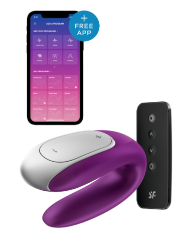 SATISFYER DOBLE FUN VIOLETA