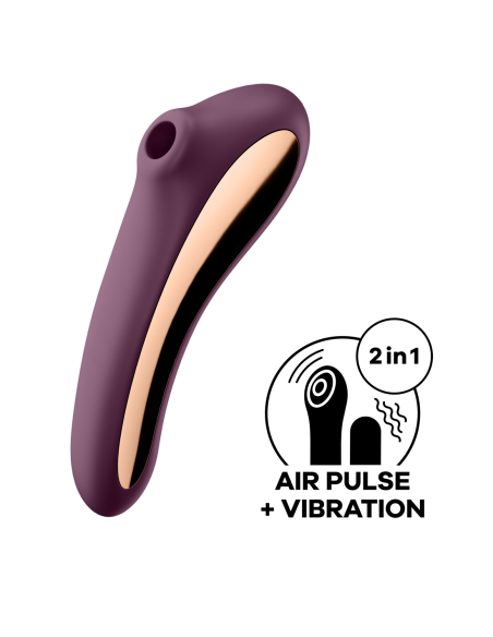 SATISFYER DUAL KISS VINO ROJO