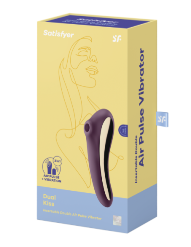 SATISFYER DUAL KISS VINO ROJO