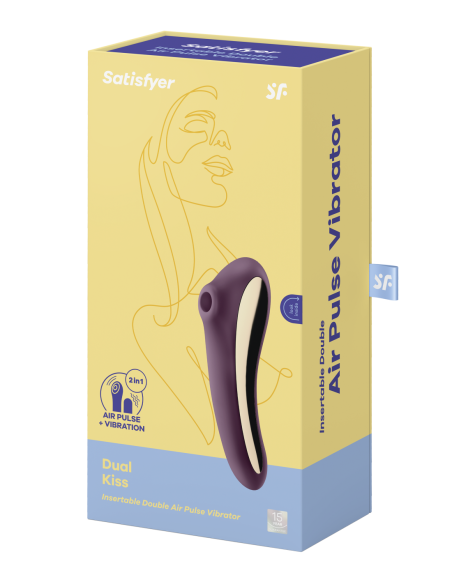 SATISFYER DUAL KISS VINO ROJO
