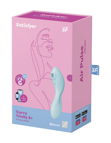 SATISFYER CURVY TRINITY 5+ AZUL