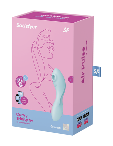 SATISFYER CURVY TRINITY 5+ AZUL