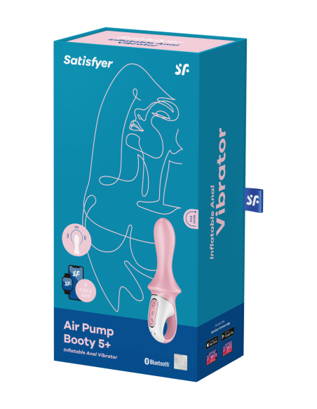 BOTÍN SATISFYER AIR PUMP 5 CONNECT APP ROJO