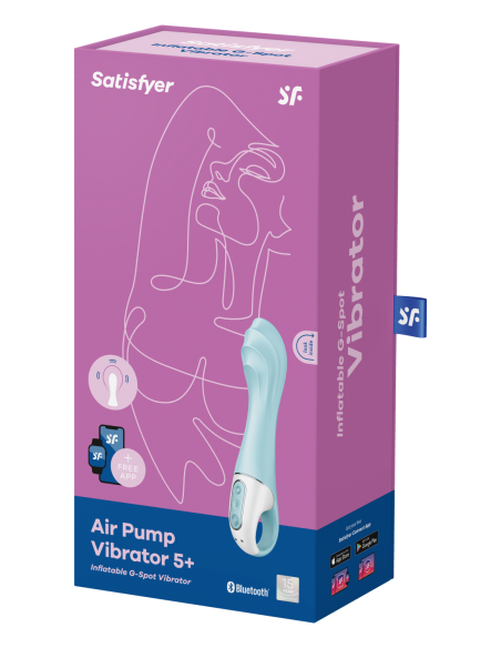 SATISFYER AIR PUMP VIBRADOR 5 CONNECT APP AZUL
