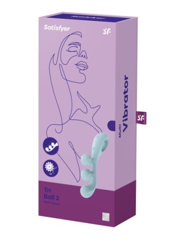 SATISFYER TRI BALL 2 AZUL CLARO