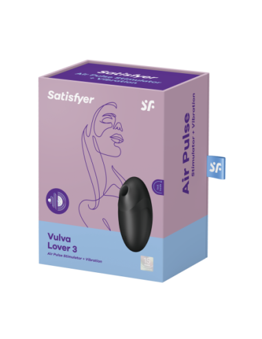 SATISFYER VULVA LOVER 3 NEGRO