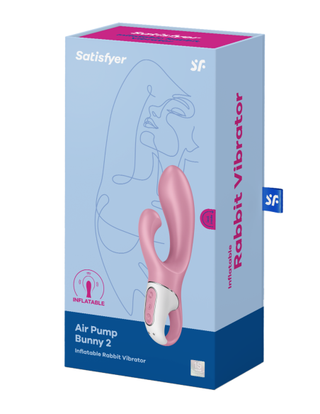BOMBA DE AIRE SATISFYER BUNNY 2 ROJO CLARO