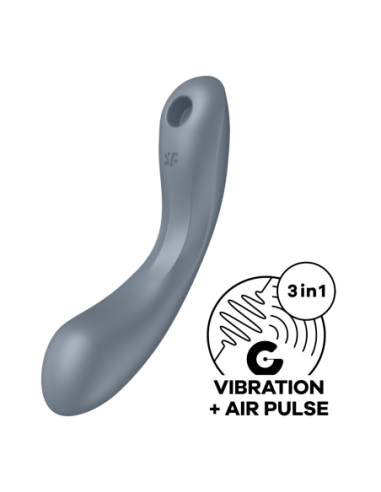 SATISFYER CURVY TRINITY 1 AZUL GRIS