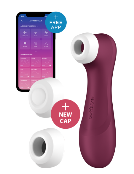 SATISFYER PRO 2 GENERACIÓN 3 BLUETOOTH ROJO VINO