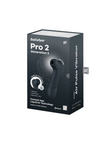 SATISFYER PRO 2 GENERACIÓN 3 BLUETOOTH GRIS OSCURO