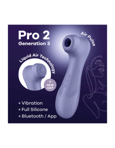 SATISFYER PRO 2 GENERACIÓN 3 BLUETOOTH LILA