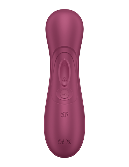 SATISFYER PRO 2 GENERACIÓN 3 CON AIRE LÍQUIDO VINO ROJO