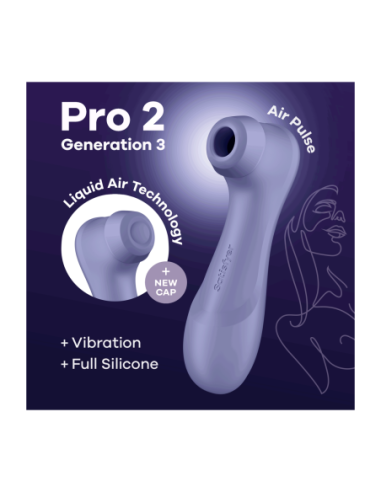  SATISFYER PRO 2 GENERACIÓN 3 CON LIQUID AIR LILA
