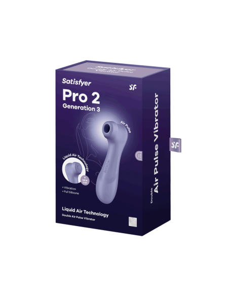  SATISFYER PRO 2 GENERACIÓN 3 CON LIQUID AIR LILA