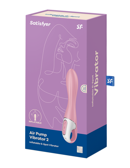 SATISFYER AIR BOMBA VIBRADOR 2 ROJO CLARO
