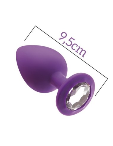 MAI No.49 PLUG ANAL CON PIEDRA L MORADO