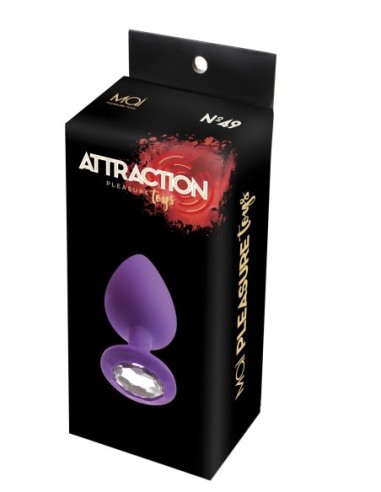 MAI No.49 PLUG ANAL CON PIEDRA L MORADO