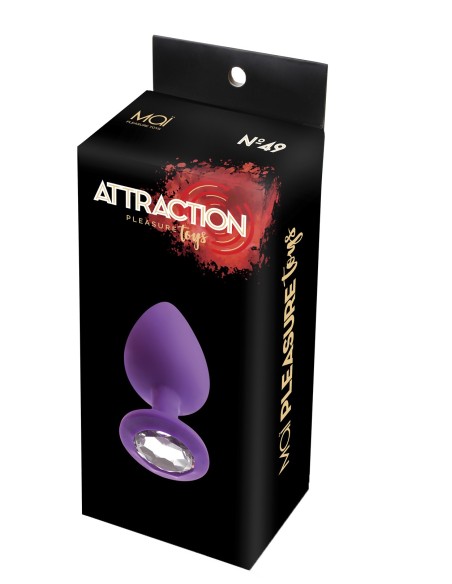 MAI No.49 PLUG ANAL CON PIEDRA L MORADO