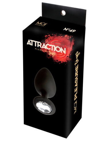 MAI No.49 PLUG ANAL CON PIEDRA L NEGRO