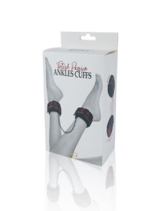 BTB FETICHE TOBILLERAS PUÑOS ROJO 2