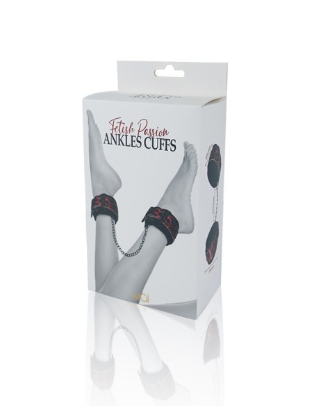 BTB FETISH TOBILLERAS PUÑOS ROJO