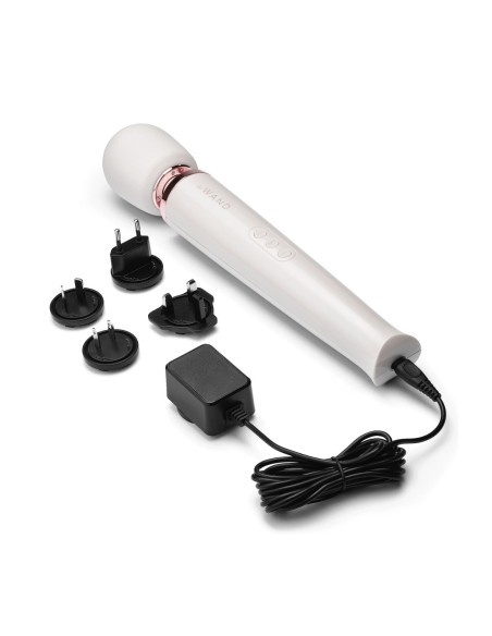 MASAJEADOR RECARGABLE LE WAND BLANCO PERLA