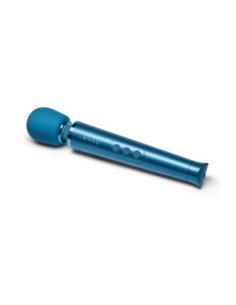 MASAJEADOR VIBRADOR RECARGABLE LE WAND PETITE AZUL 2