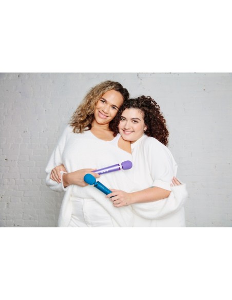 MASAJEADOR VIBRADOR RECARGABLE LE WAND PETITE AZUL