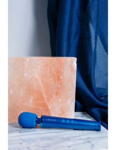 MASAJEADOR VIBRADOR RECARGABLE LE WAND PETITE AZUL