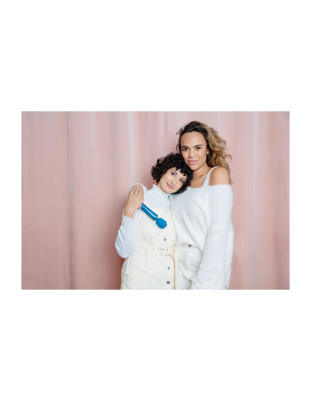 MASAJEADOR VIBRADOR RECARGABLE LE WAND PETITE AZUL