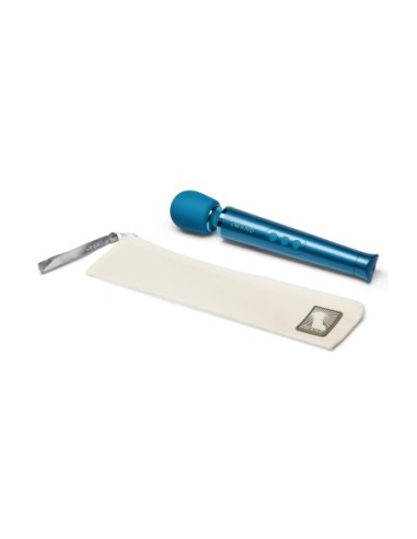 MASAJEADOR VIBRADOR RECARGABLE LE WAND PETITE AZUL